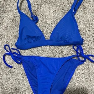 blue bikini